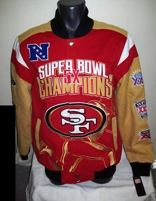 Chaqueta 49ers San Francisco Ultimate 5 TIME SUPER BOWL CHAMPIONSHIP Algodón 5X Foto 1 de 4