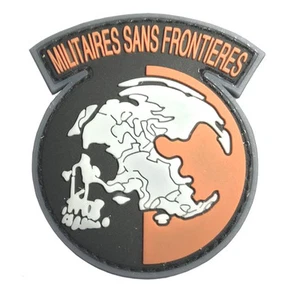 3D PVC METAL GEAR SOLID MGS PEACE WALKER MILITAIRES SANS FRONTIERES HOOK PATCH - Picture 1 of 5