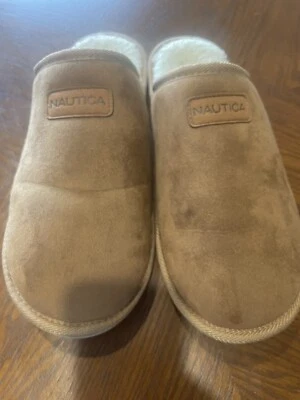 Zapatillas Nautica Scuff para hombre talla 11-13 micro gamuza con forro de felpa Foto 1 de 4