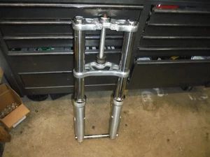 2003 Harley Davidson V Rod VRSCA 49mm Forks Front End Dual Disc Triple Tree NICE - Picture 1 of 14