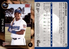 Jose Diaz 2001 Multi-Ad Wilmington Waves #8 Card *AutographDen*