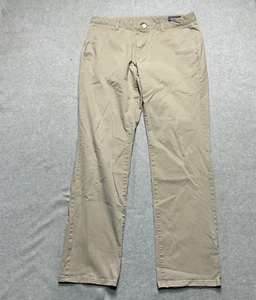 Bonobos Pants Mens 34 X 32 Beige Slim Fit Chino Flat Front Casual - Picture 1 of 12
