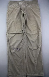 Pantalones de mezclilla para hombre Kuhl Revolver 5 bolsillos vintage tinte de pátina caqui talla 35x32 (MSR 35x31) - Imagen 1 de 12