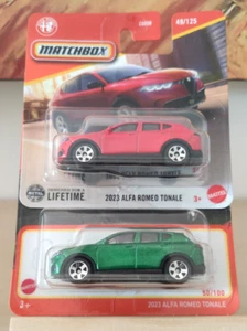 2x Alfa Romeo Tonale 2023 Matchbox Verde e Rossa 2024 50/100 e 2025 49/125 - Foto 1 di 2