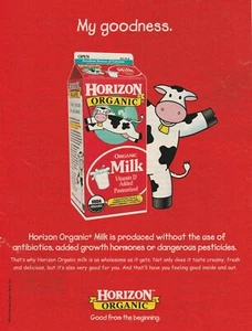 Vintage 2004 Horizon Organic Milk Original Magazin Werbung Print Ad - Bild 1 von 6