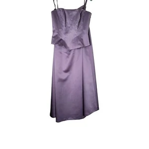 Bridesmaid/Prom/Elegant 2-piece Bustier Lavender Dress Embroidered Sequins Sz 12 - Picture 1 of 6