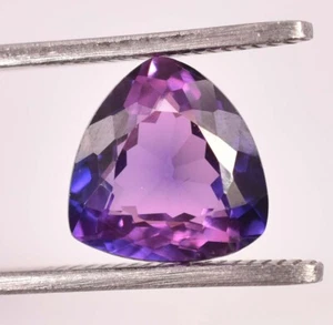 8.15 Ct Natural Purple/Pink Sapphire Trillion Cut AAA+ Unheated Loose Gemstone - Picture 1 of 10