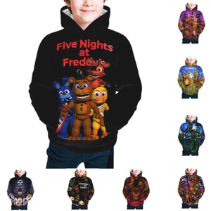 Five Nights at Freddy's Boys Youth Hoodies Casual Pullover Sweatshirts 7-20 Year - Picture 1 of 29