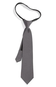 Nordstrom Boy's Gray Silk Zipper L16442 One Size - Picture 1 of 2