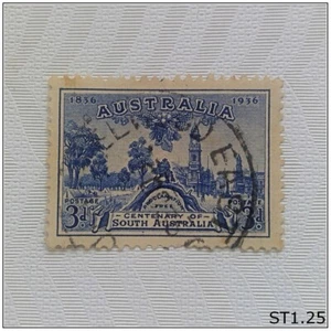 Australia Postage Stamp 3d Centenary South Australia Proclamation Tree 1936 - Picture 1 of 1