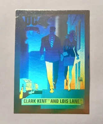 Clark Kent and Lois Lane Card DCH1 Impel DC Hologram Hall of Fame Series 1, 1992 - Image 1 of 4