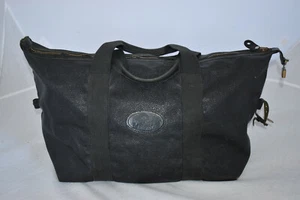 Mulberry Vintage Navy Scotchgrain Leather Zip Large Holdall Weekend Carry Bag - Picture 1 of 12