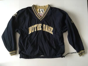 RARE Vintage Authentic Notre Dame Champion Windbreaker Sweatshirt IRISH - Picture 1 of 7