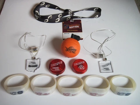 Cleveland Cavaliers Cavs SGA Lot bracelets necklaces lanyard mini basketball etc Cover
