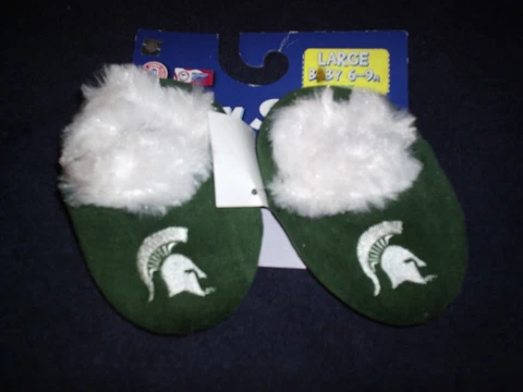 MICHIGAN STATE SPARTANS INFANT BOOTIES! SIZE 6-9 MONTHS NEW! UNIQUE! L@@K! Cover