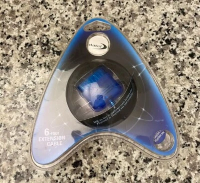 NEW VINTAGE DATEL 6ft Controller Cord Extension for Sony PlayStation 2 PS2 / PS1 - Image 1 of 2