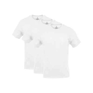 George Herren Baumwolle Stretch Weiß Rundhalsausschnitt T-Shirts, 3er Pack, Größe Medium (38-40) - Bild 1 von 4