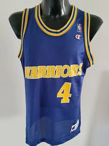 NBA GOLDEN STATE WARRIORS BASKETBALL SHIRT #4 WEBBER USA CHAMPION SIZE M/L (44) - Picture 1 of 10