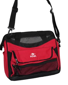 Borsa Kiva per laptop/messaggero rossa con tracolla tote case viaggio notte - Foto 1 di 14