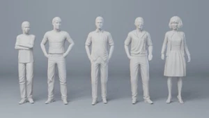 American Graffiti Steve Laurie Curt Toad John 9 Figure Set 3D Print 1:24 1:64 - Picture 1 of 2