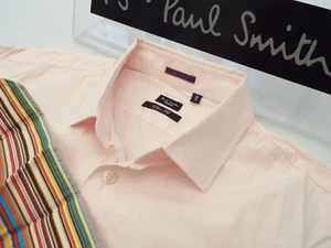 PAUL SMITH Mens Shirt 🌍 Size 16" (42" CHEST) 🌎 RRP £95+ 📮 PLAIN ICONIC CUFFS - Picture 1 of 10