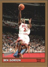2005-06 Bazooka Gold Chicago Bulls Basketball Card #8 Ben Gordon