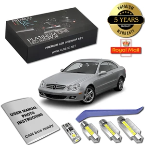 Mercedes W209 CLK Led Interior Kit Premium 14 White Error Free Bulbs C209 Canbus - Afbeelding 1 van 12