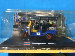 AMER.COM BANGKOK 1980 THAI TUK TUK TAXI AUTO RICKSHAW BLUE 3-WHEELER SAM LOR - Picture 1 of 7