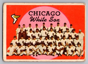 1959 TOPPS #94 CHICAGO WHITE SOX TEAM CARD W/FOX/APARICIO/WYNN - Picture 1 of 3