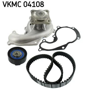 Kit de bomba de agua y correa de distribución para Ford C-Max Courier Fiesta Focus SKF VKMC 04108 Foto 1 de 4