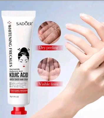 Sadoer Kojic Acid Niacinamide Hyaluronic Acid Brightening Hand Cream