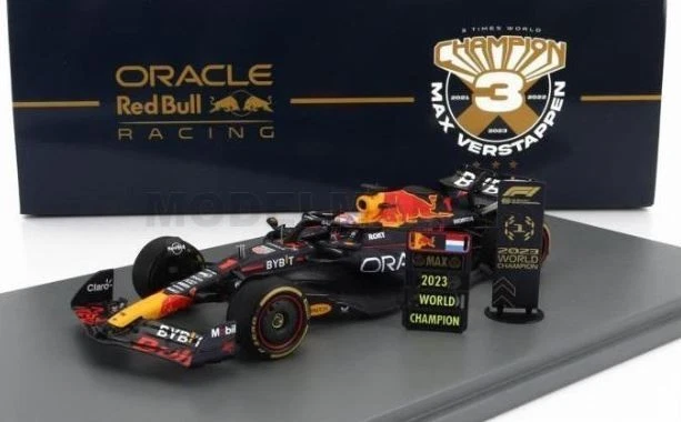 Spark 1/43 Max Verstappen Red Bull RB19 World Champion Qatar GP