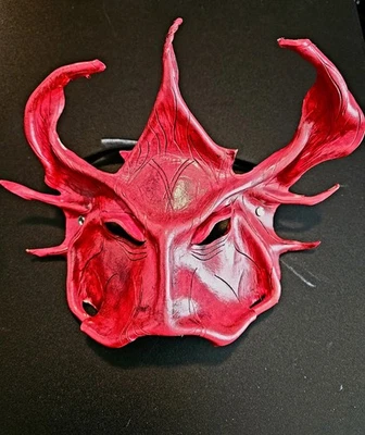 MASK "DEVIL KAT" LEATHER- HANDMADE - Image 1 of 4
