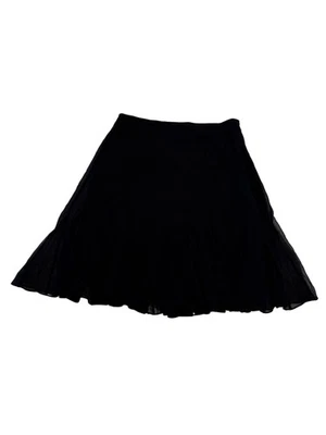 Elie Tahari Black 100% Silk Side Zip Mini Skirt Women's 6 - Image 1 of 3