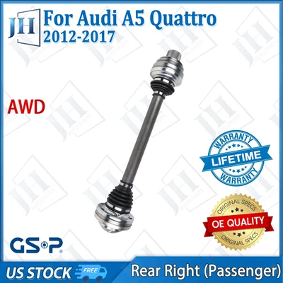 OE Rear Right Passenger CV Axle Shaft For 2012-2017 Audi A5 Quattro S5 A4 S4 AWD - Image 1 of 4