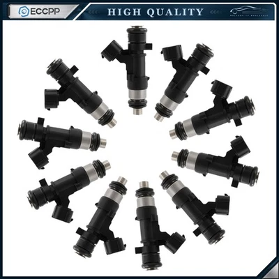 For Ford F-450 Super Duty F-550 Super Duty F-650 F-750 6.8L 10PCS Fuel Injectors - Изображение 1 из 4