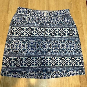 Croft & Barrow Stretch Skort Gr. 4 blau Blumenmuster Stretch - Bild 1 von 17