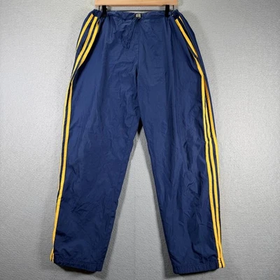 Pantalones deportivos deportivos Adidas vintage para hombre azul marino amarillo talla XL Foto 1 de 4
