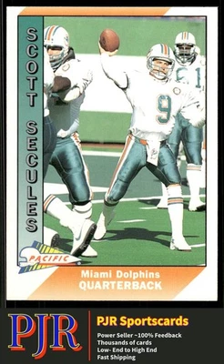 Scott Secules 1991 Pacific #282 Miami Dolphins Rookie - Image 1 of 2