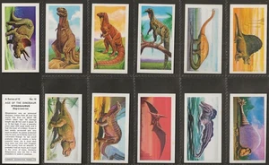 CADBURY-FULL SET- AGE OF THE DINOSAUR 1971 (12 CARDS) EXCELLENT - Picture 1 of 1