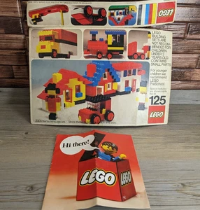 1975 LEGO Catalog Brochure Booklet w/ Box Top Lego Set 125 - Picture 1 of 11