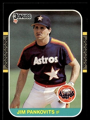 1987 Donruss Jim Pankovits Houston Astros #605 - Image 1 of 2