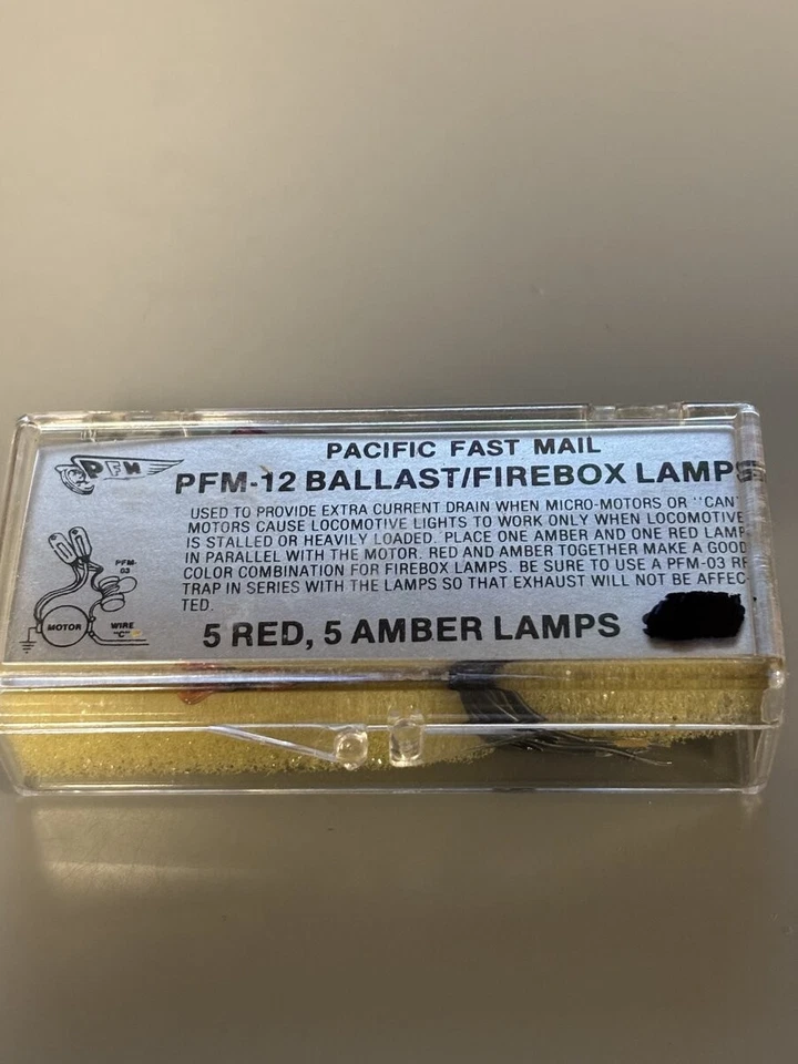 Pacific Fast Mail PFM-12 Ballast/Firebox Lamps - Image 1 of 1