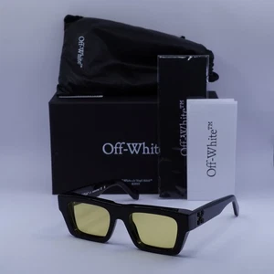 Off-White OERI145 OREGON 1018 Black/Yellow 52-20-145 Sunglasses New Authentic - Picture 1 of 7