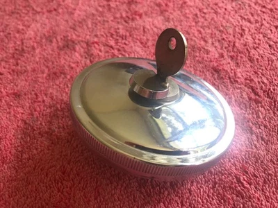 1950-1969 R27 R68 R60/2 R69S BMW MOTOCICLETA BLOQUEO CROMO TAPA COMBUSTIBLE CON LLAVE! Foto 1 de 4