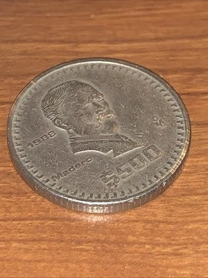 Vintage 1988 $500 Pesos Peso Madero Mexican Mexico Coin Currency RARE NICE - Image 1 of 4