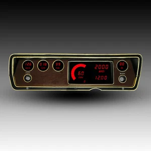 1970-1976 Dodge Duster/Dart (RED LED's) Digital Gauge Panel DP1805R Made In USA - Picture 1 of 12