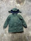 Vintage LL Bean Jacket Womens Large Green Goose Down Insulated Puffer Zip Coat