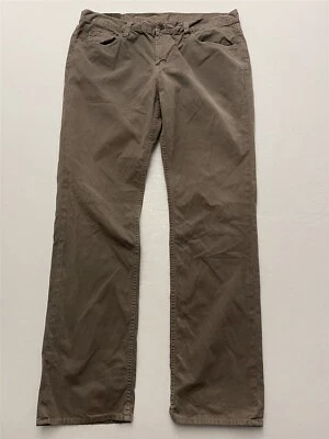 J Brand 38 x 34 Kane Straight USA MADE Art Drab Gray Denim Jeans - Image 1 of 4