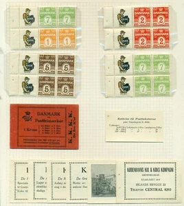 DINAMARCA (HRE8) 1929 K.K.K. Folleto, explotó en la página de exposición, en estado bastante bueno, Facit 1800kr - Imagen 1 de 1